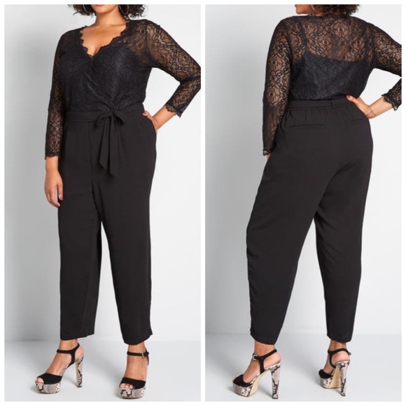 ModCloth All The Feels Lace Jumpsuit - Picture 1 of 3